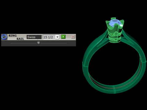 Solitair ring Modèle 3D