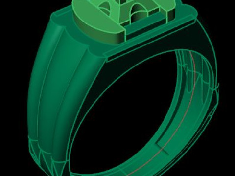 Men ring Model 3D