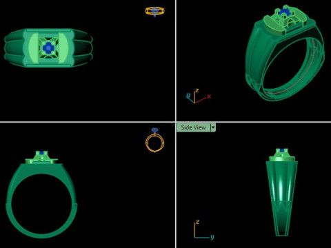 Men ring Model 3D