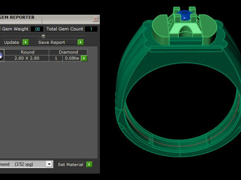 Men ring Model 3D