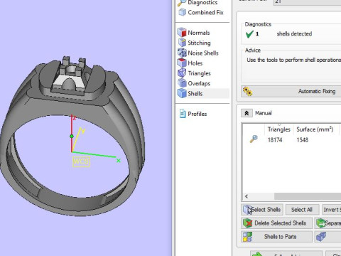 Men ring Model 3D