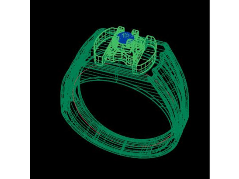 Men ring Model 3D