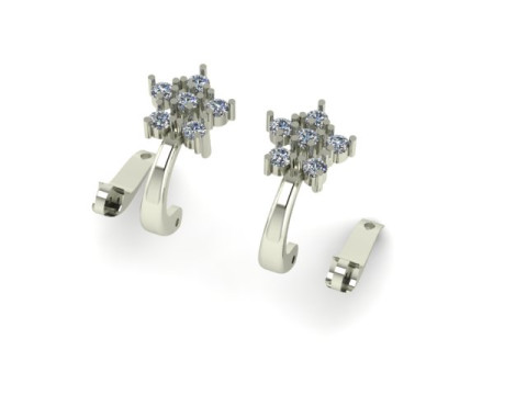 Earring for daimonds 3D Model