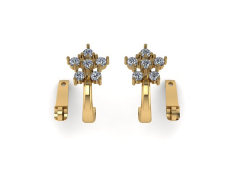 Earring for daimonds 3D Model