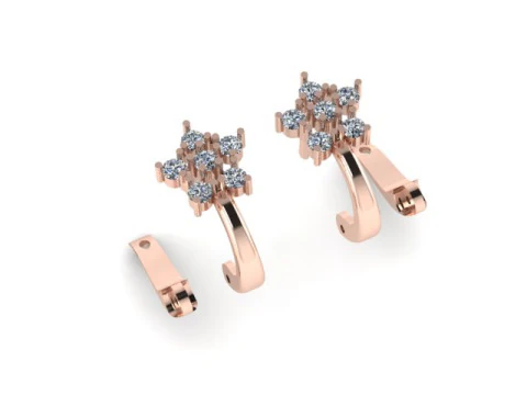 Earring for daimonds 3D Model
