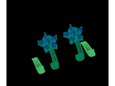 Earring for daimonds 3D Model