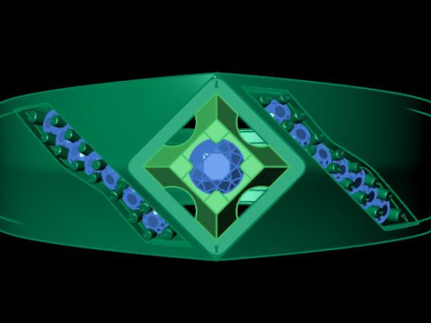 Man ring Modello 3D