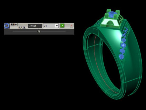 Man ring Modello 3D