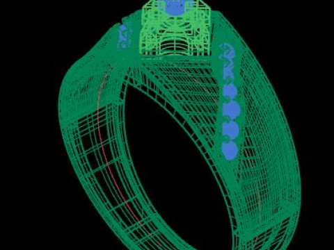 Man ring Modello 3D