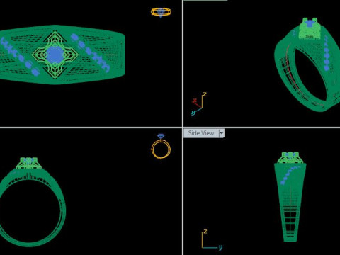 Man ring Modello 3D