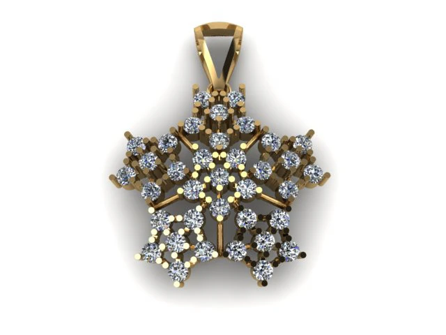 Pendant for women 3D Model .c4d .max .obj .3ds .fbx .stl .blend 