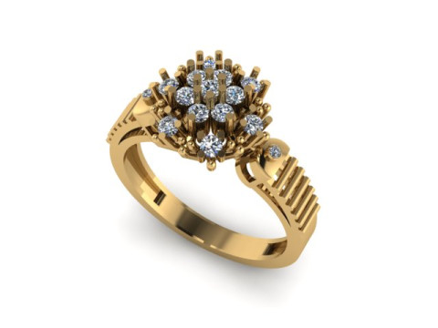 Beautyfull ring for daimonds 3D Модель