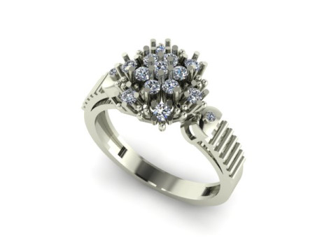 Beautyfull ring for daimonds Modelo 3D