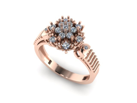 Beautyfull ring for daimonds Modelo 3D