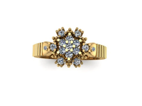 Beautyfull ring for daimonds 3D Model