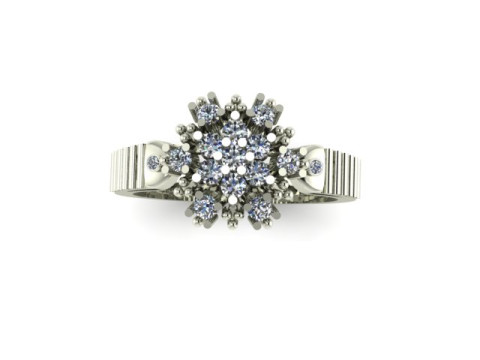 Beautyfull ring for daimonds Modelo 3D