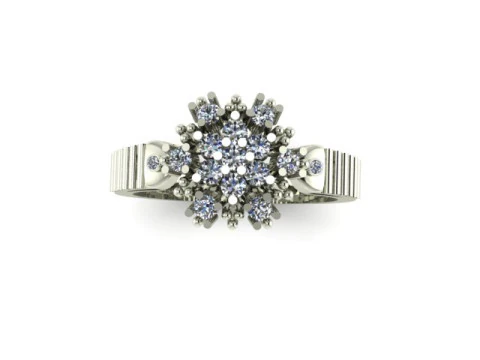 Beautyfull ring for daimonds 3D Model