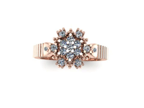 Beautyfull ring for daimonds 3D Model