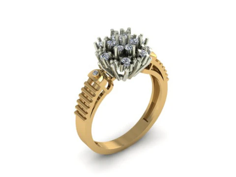 Beautyfull ring for daimonds 3D Model