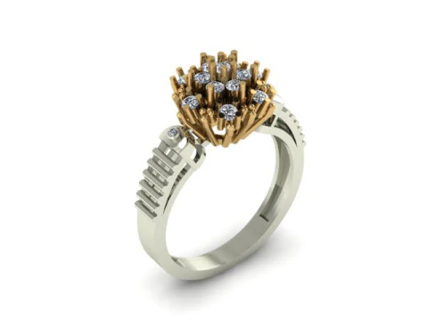 Beautyfull ring for daimonds 3D Model