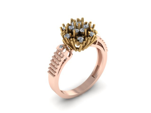 Beautyfull ring for daimonds Modelo 3D