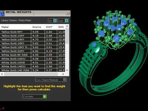 Beautyfull ring for daimonds 3D Model