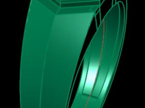 Men ring 3D-Modell
