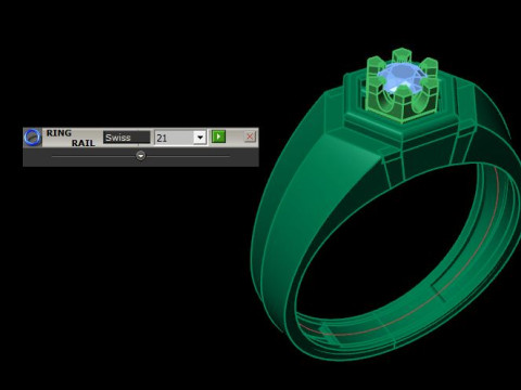 Men ring 3D-Modell