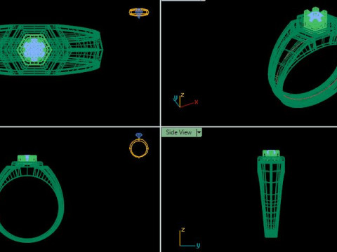 Men ring 3D-Modell