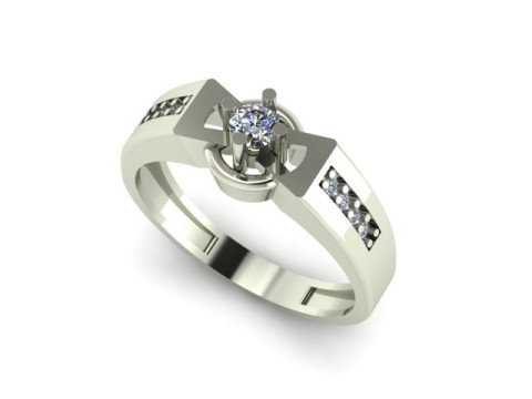 Men ring for daimonds 3D Model