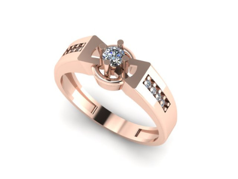 Men ring for daimonds 3D Model