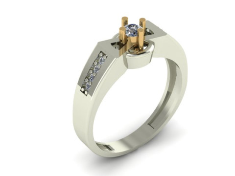 Men ring for daimonds 3D Model