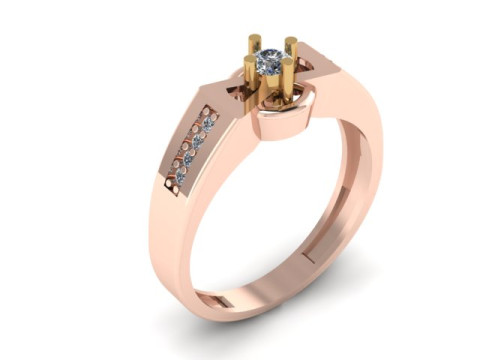Men ring for daimonds 3D Model