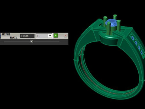 Men ring for daimonds 3D Model