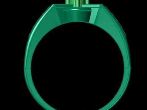 Beautyfull ring for daimonds 3D Model