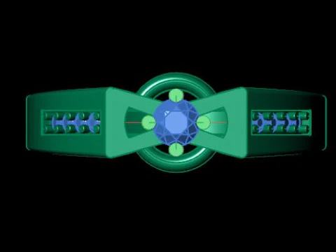 Beautyfull ring for daimonds 3D Model
