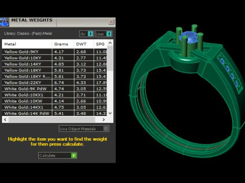 Beautyfull ring for daimonds 3D Model