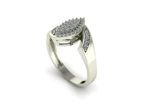 Beautyfull ring for daimonds 3D Model