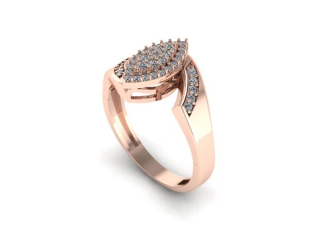 Beautyfull ring for daimonds 3D Model
