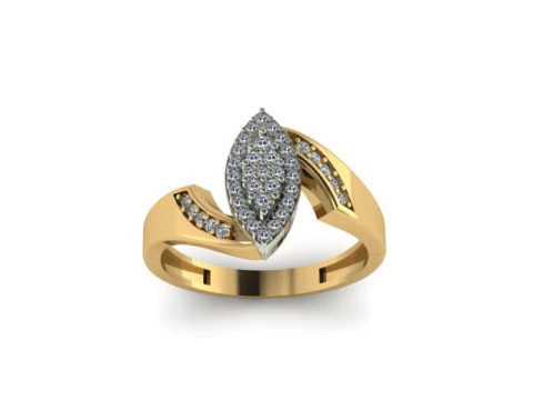 Beautyfull ring for daimonds 3D Model