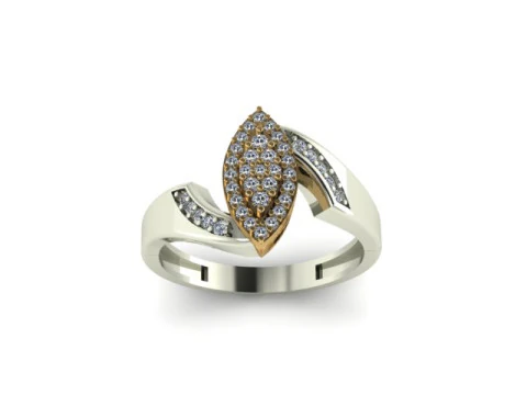 Beautyfull ring for daimonds 3D Model