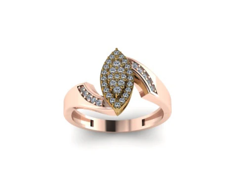 Beautyfull ring for daimonds 3D Model