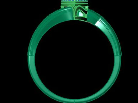 Beautyfull ring for daimonds 3D Model