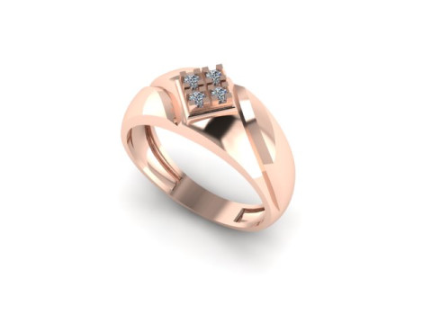 Men ring for daimonds 3D-Modell