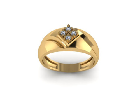Men ring for daimonds 3D-Modell