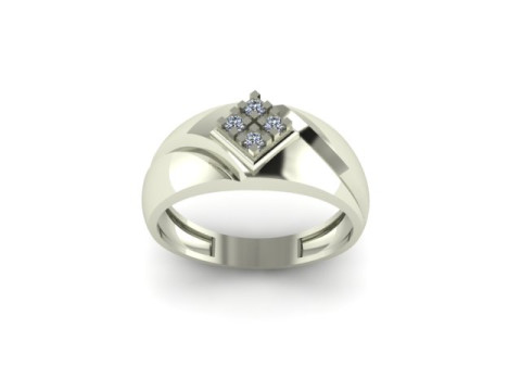 Men ring for daimonds 3D-Modell