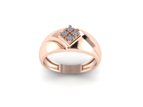 Men ring for daimonds 3D-Modell