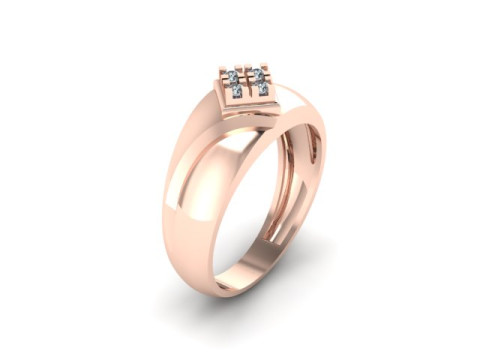 Men ring for daimonds 3D-Modell