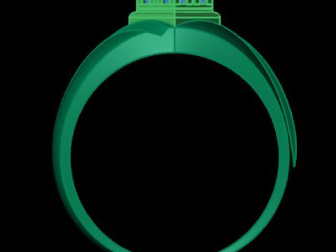 Men ring for daimonds 3D-Modell