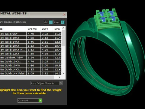 Men ring for daimonds 3D Model